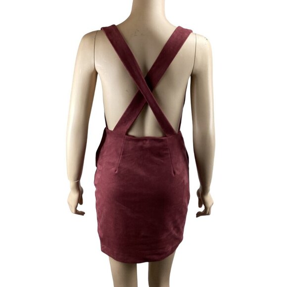 Endless Rose Size XS Burgundy Velvet Plunge Neck Sleeveless Mini Dress Xsmall‎ - Picture 10 of 10